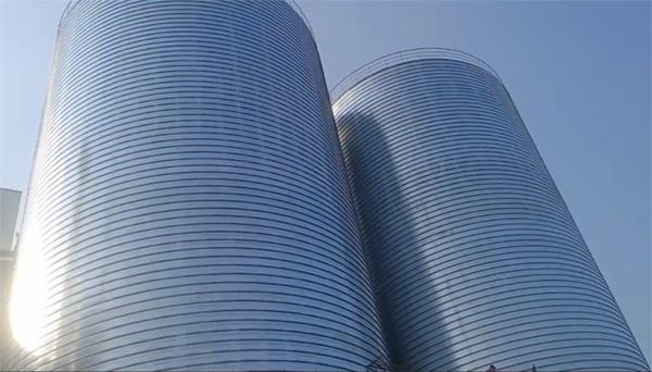 伊金霍洛2座混凝土高架卷板仓